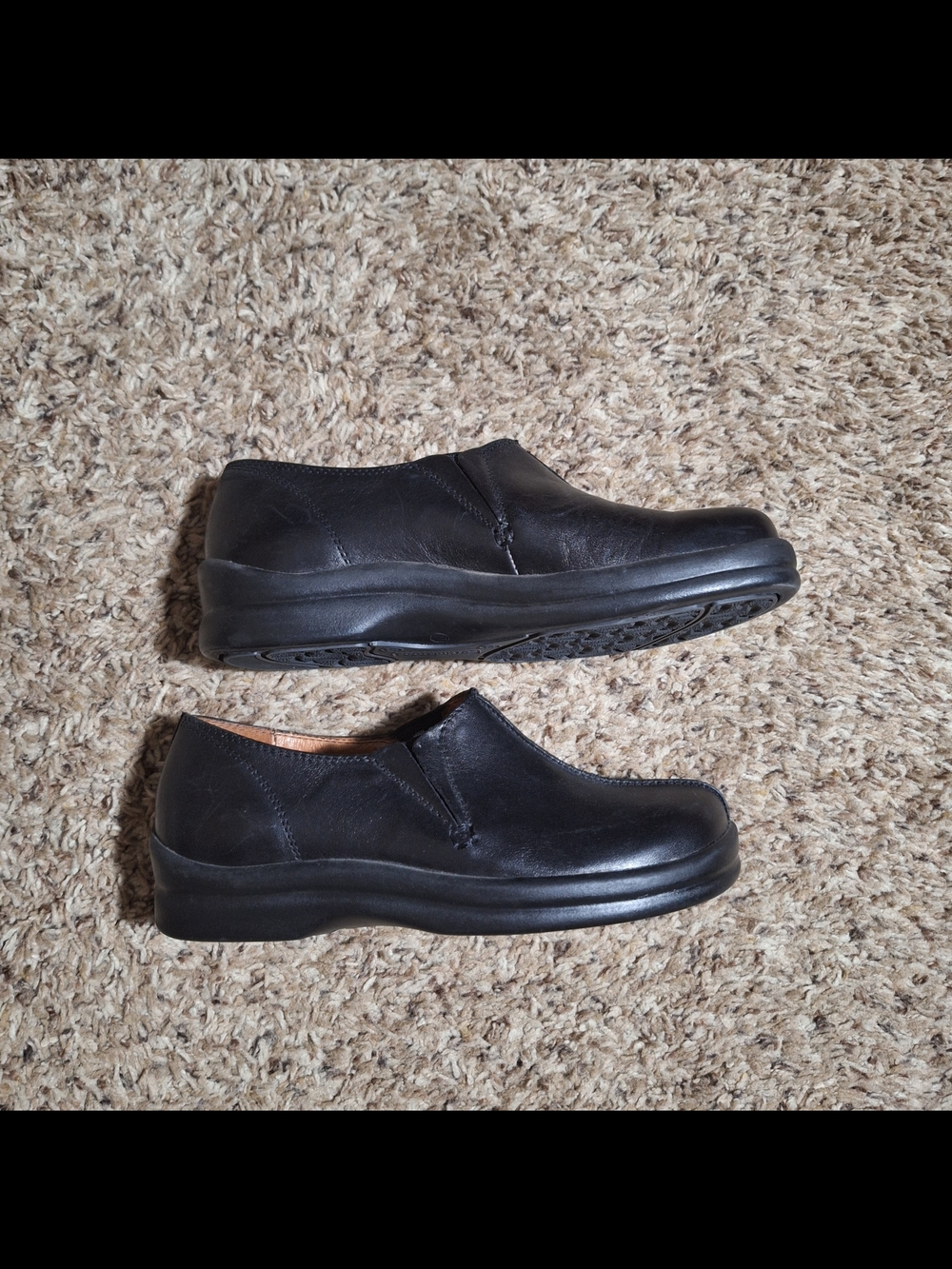 Footprints by Birkenstock Cambria Black Leather Slip On Loafers 36/5 - Picture 3 of 6